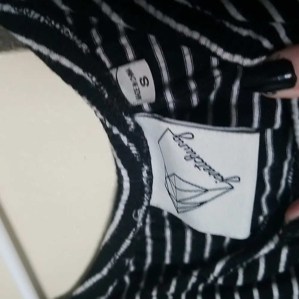 Striped Ruffle Edge Top - Picture 3 of 3